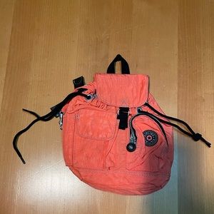 Kipling orange mini backpack new without tags